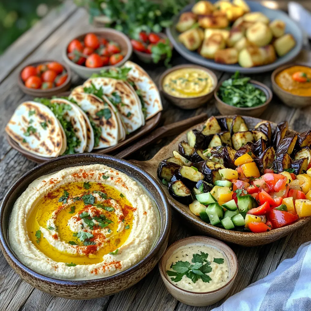 “Vegan Sabich Sandwich & Middle Eastern Vegan Platter Recipes”